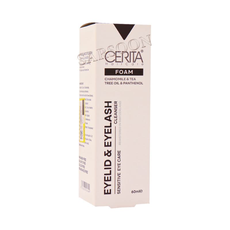 فوم شستشوی پلک و مژه سریتا 60 میلی لیتر Cerita Eyelid And Eyelash Cleanser Foam 60 ml