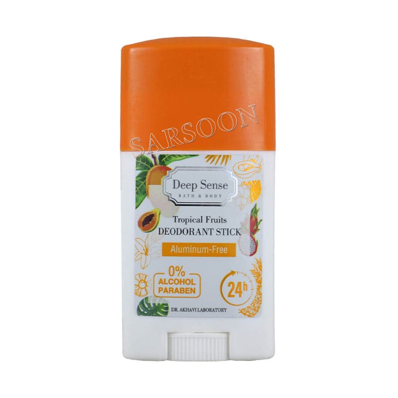 استیک دئودورانت تروپیکال حجم دیپ سنس Deep Sense Tropical Fruits Deodorant Stick 40g — تصویر ۲