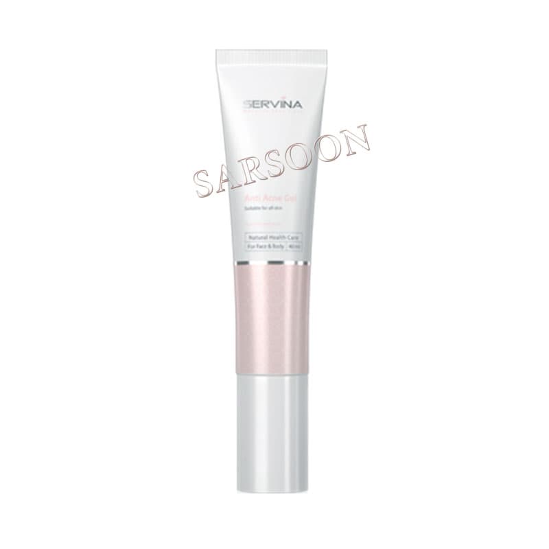 ژل صورت آنتی آکنه سروینا مناسب پوست های مختلط، چرب و دارای جوش ۴۰ میلی لیتر Servina Anti Acne Gel For Combination And Oily Skins 40 ml