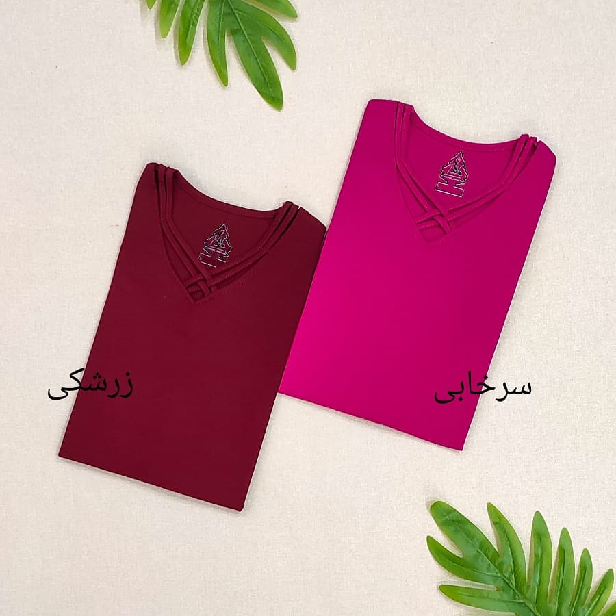 بلوز سایز بزرگ یقه ضربدری کد BLU07 — تصویر ۶