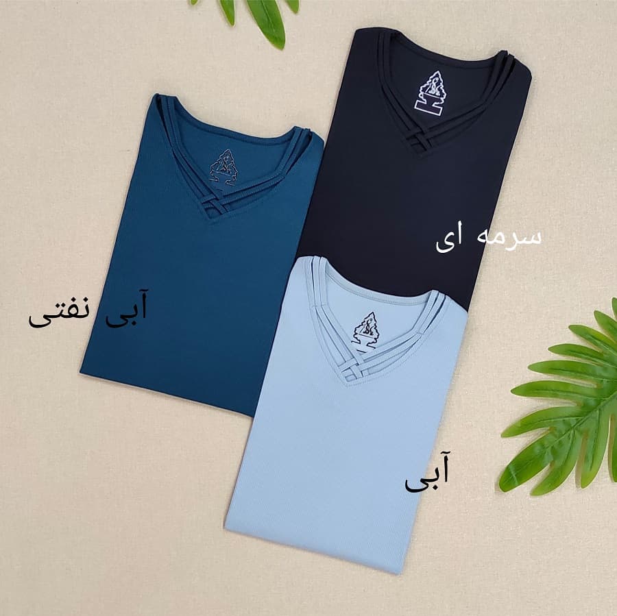 بلوز سایز بزرگ یقه ضربدری کد BLU07 — تصویر ۳