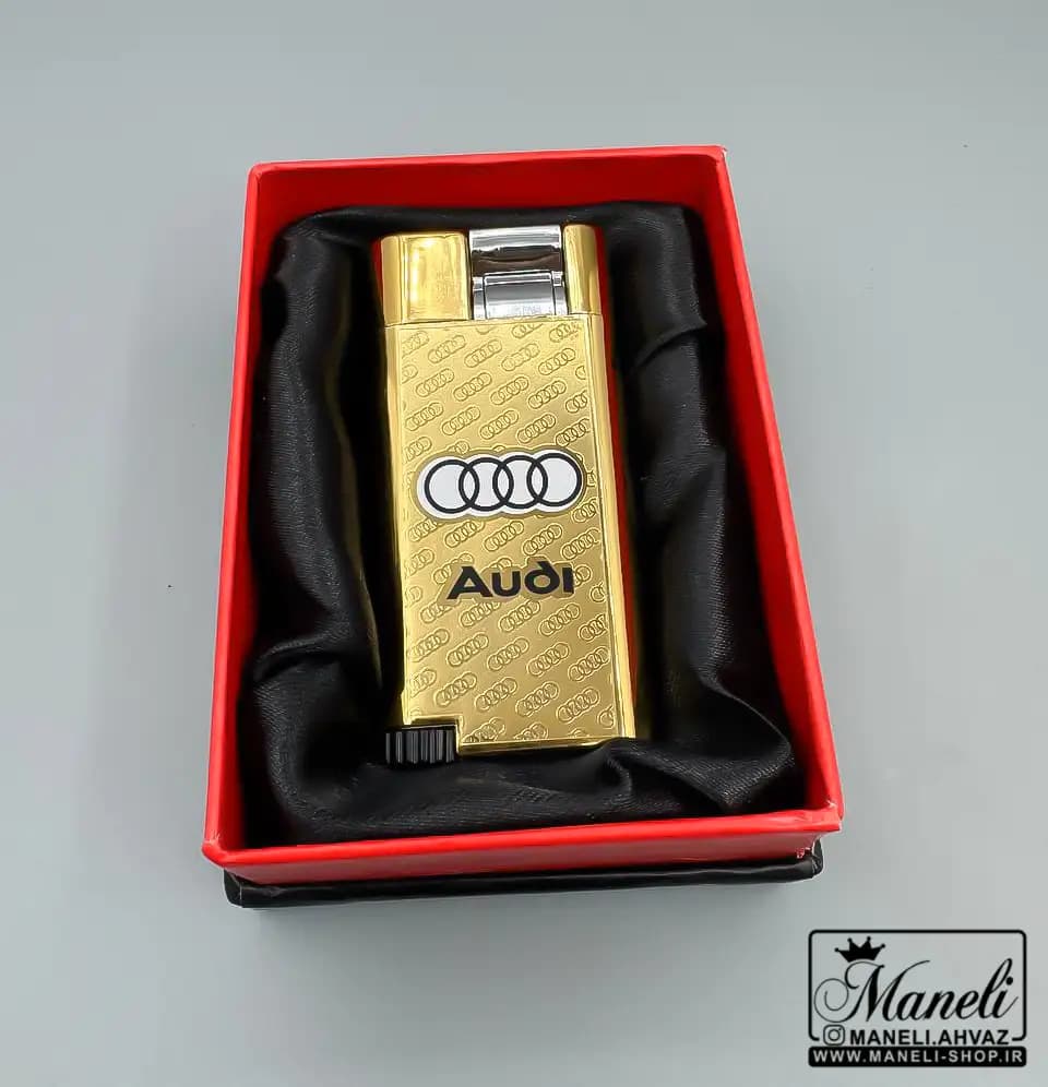 فندک گازی طلایی AUDI.BMW شعله گازی|140408159 — تصویر ۶