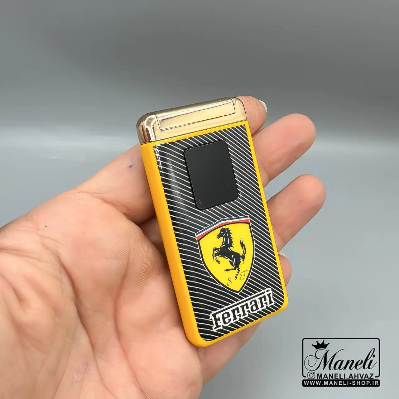 فندک مشکی شارژی FERRARI با لوگوی|140408153 — تصویر ۶