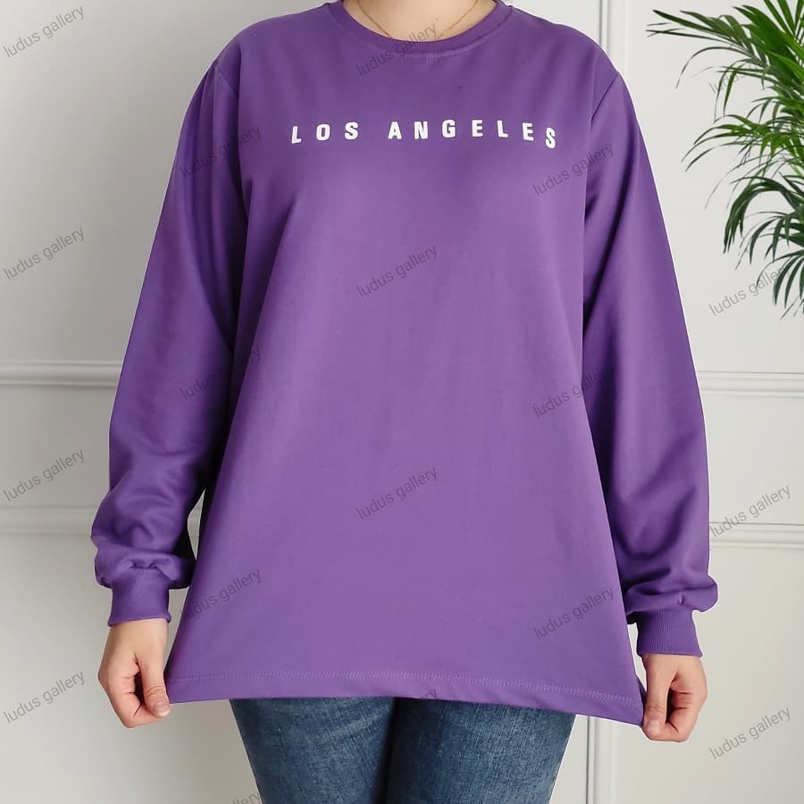 بلوز لانگ زنانه طرح LOS ANGELES
