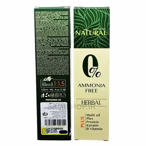 رنگ موی بدون آمونیاک نچرال Natural ، شماره 1/0 — تصویر ۴