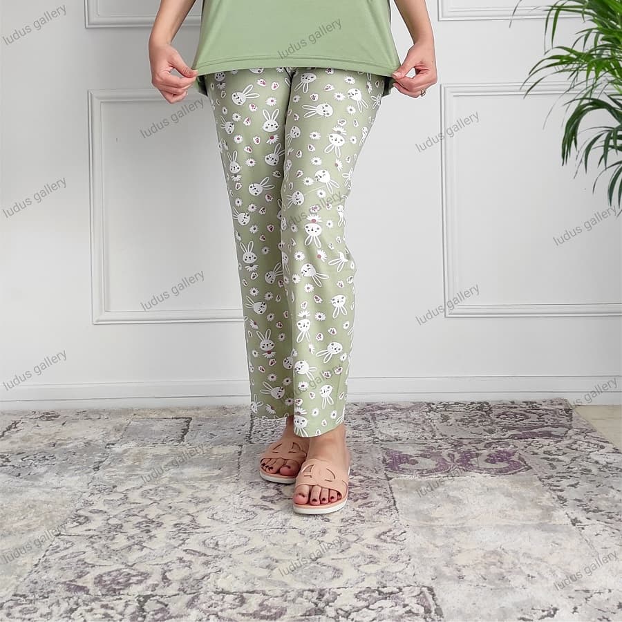 شلوار راحتی زنانه طرح خرگوش