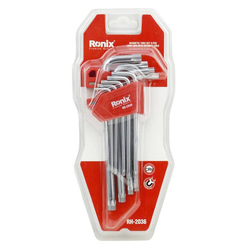 آچار آلن ستاره ای رونیکس مدل RH-2036 مجموعه 9 عددی — تصویر ۲