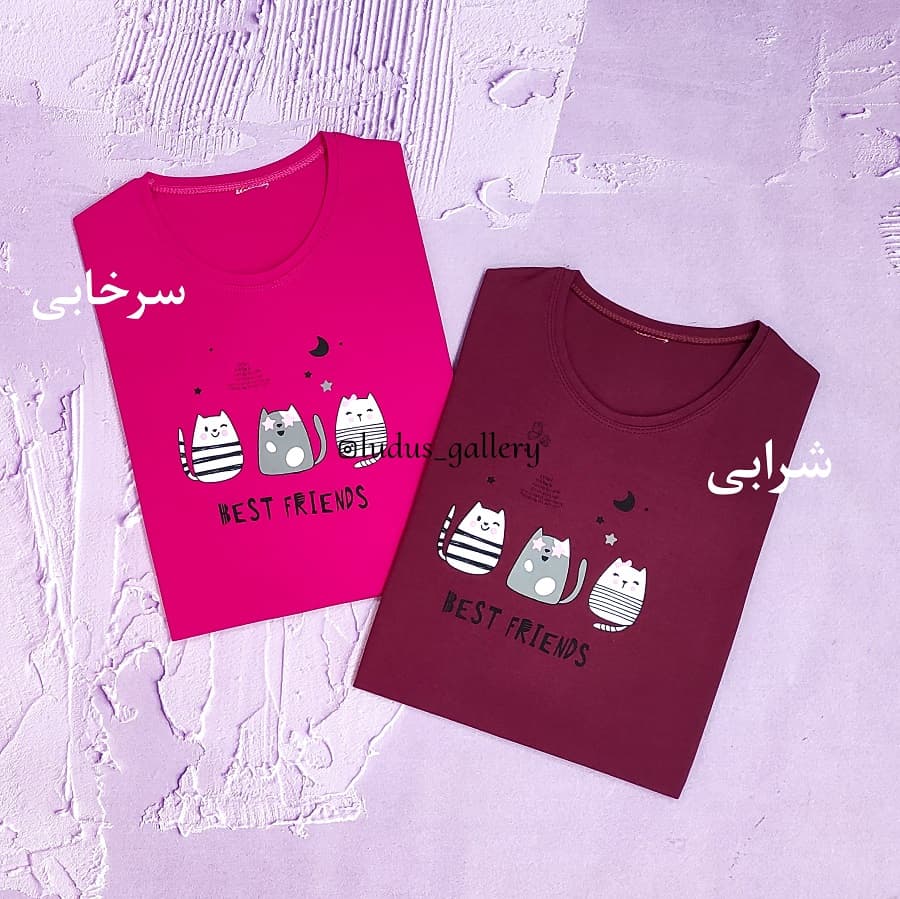تیشرت زنانه طرح BEST FREINDS — تصویر ۵