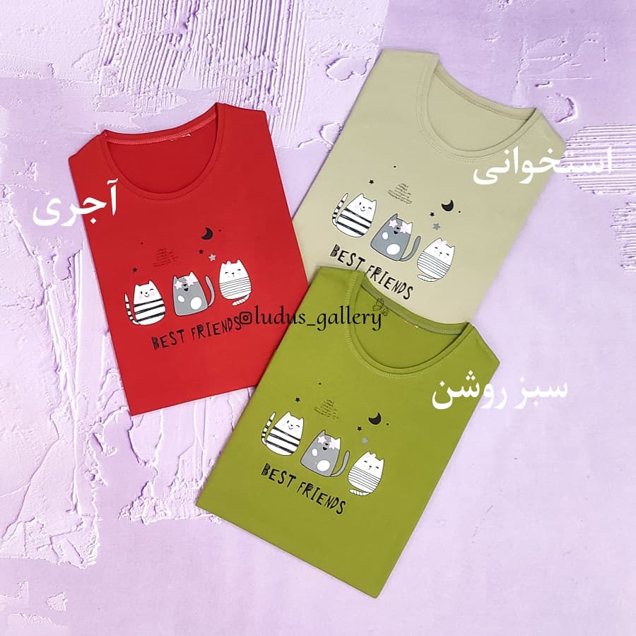 تیشرت زنانه طرح BEST FREINDS — تصویر ۳