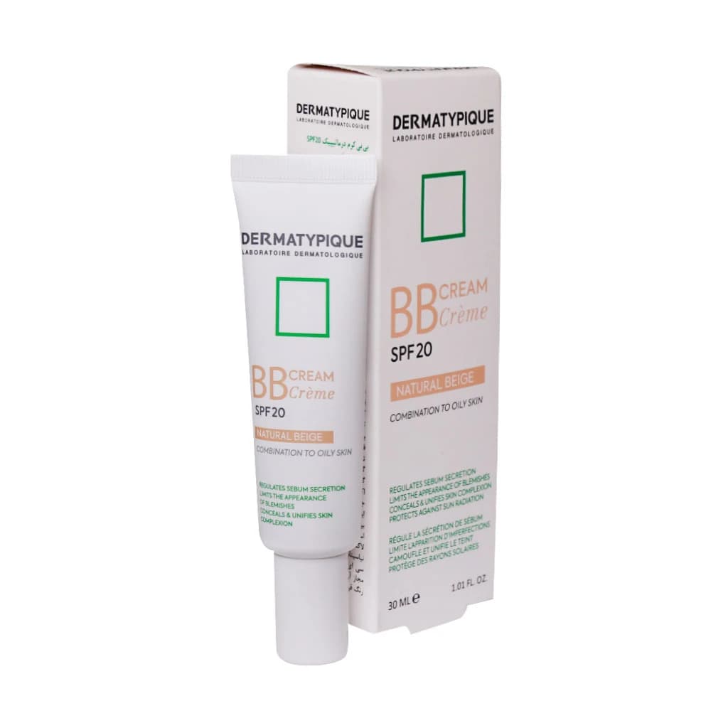 بی بی کرم SPF۲۰ درماتیپیک مناسب پوست چرب و مختلط ۳۰ میلی لیتر رز بژ — تصویر ۲