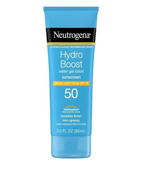 ضد آفتاب بی رنگ واتر ژل هیدروبوست SPF50 نوتروژینا