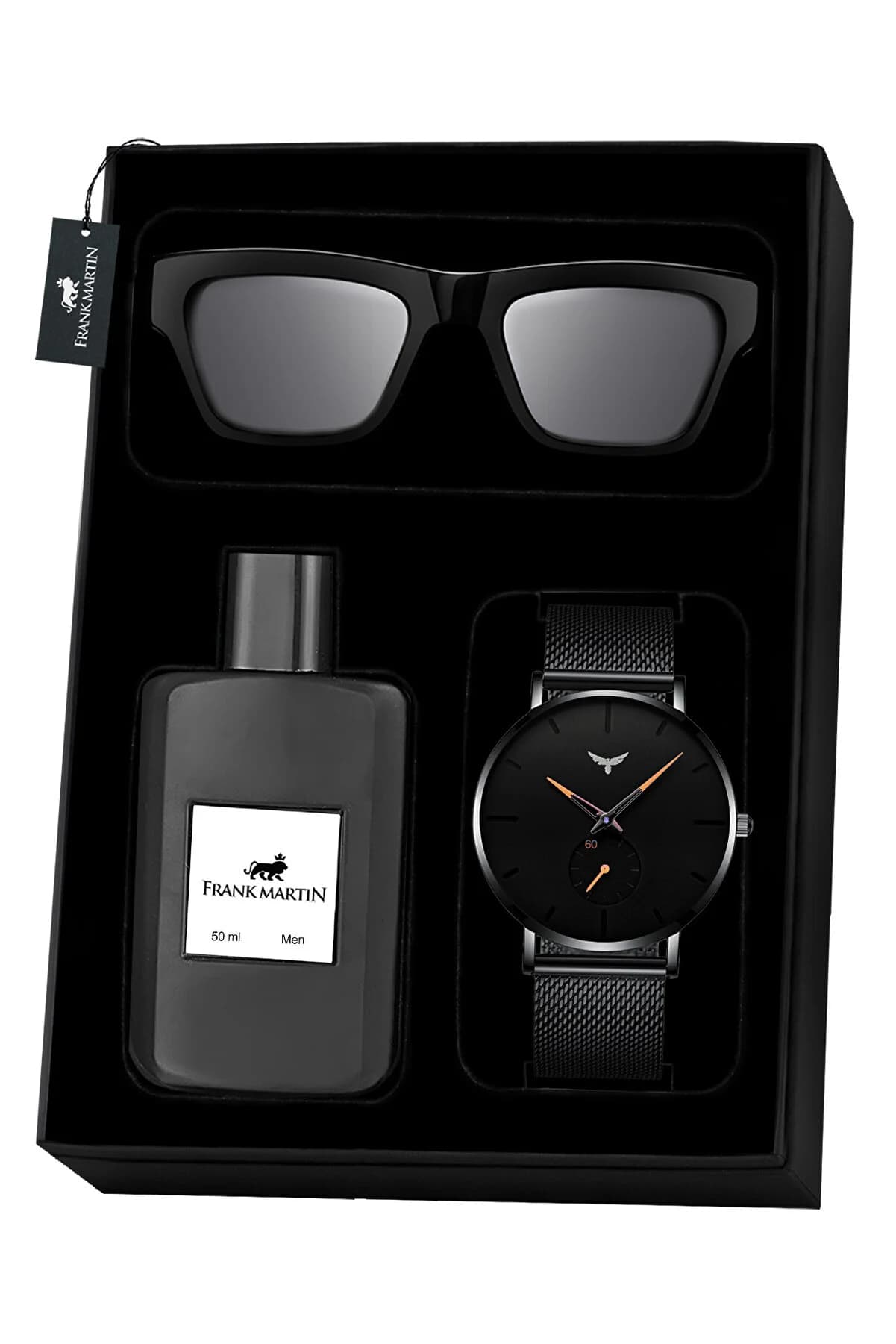 ست هدیه اکسسوری مردانه فرانک مارتین Frank Martin Man Accessories Gift Pack 30-004 — تصویر ۳