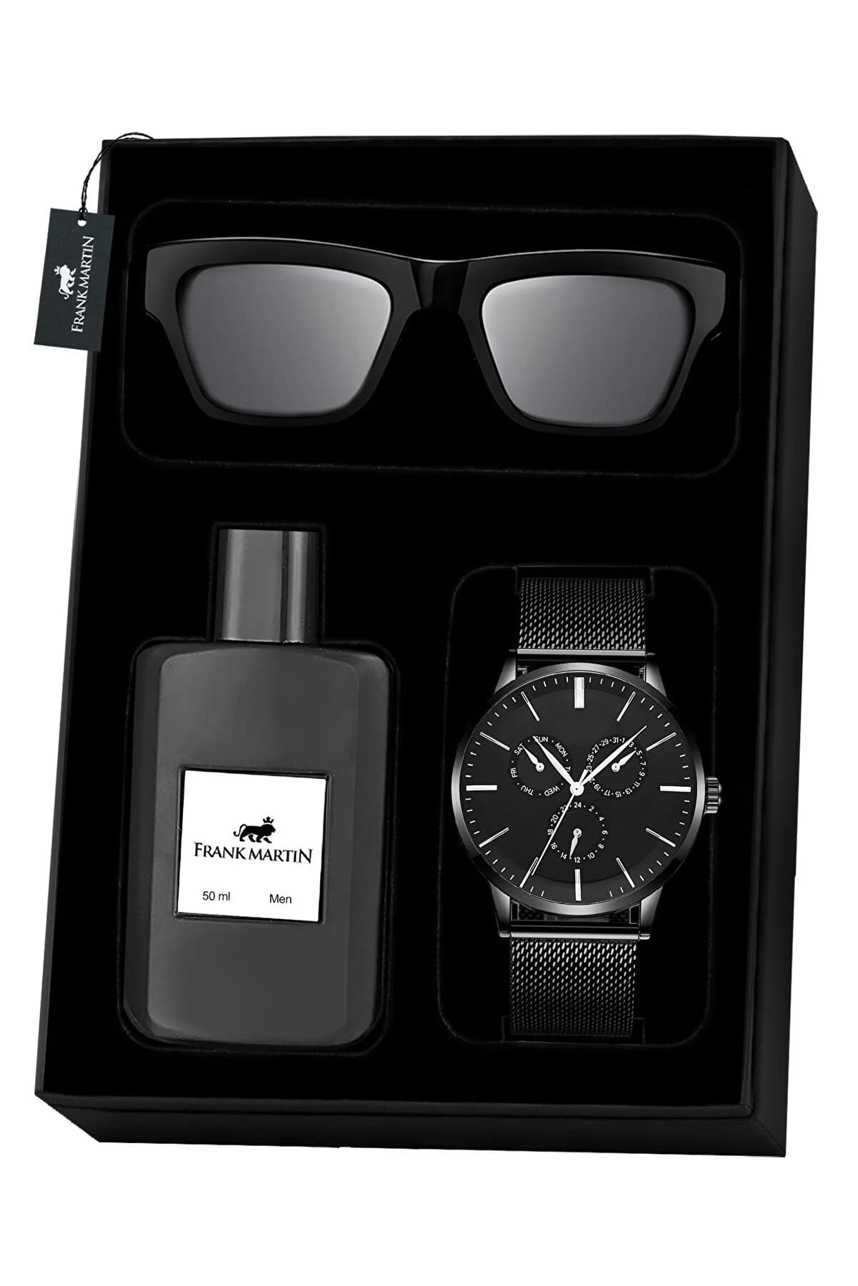 ست هدیه اکسسوری مردانه فرانک مارتین Frank Martin Man Accessories Gift Pack 30-007 — تصویر ۳