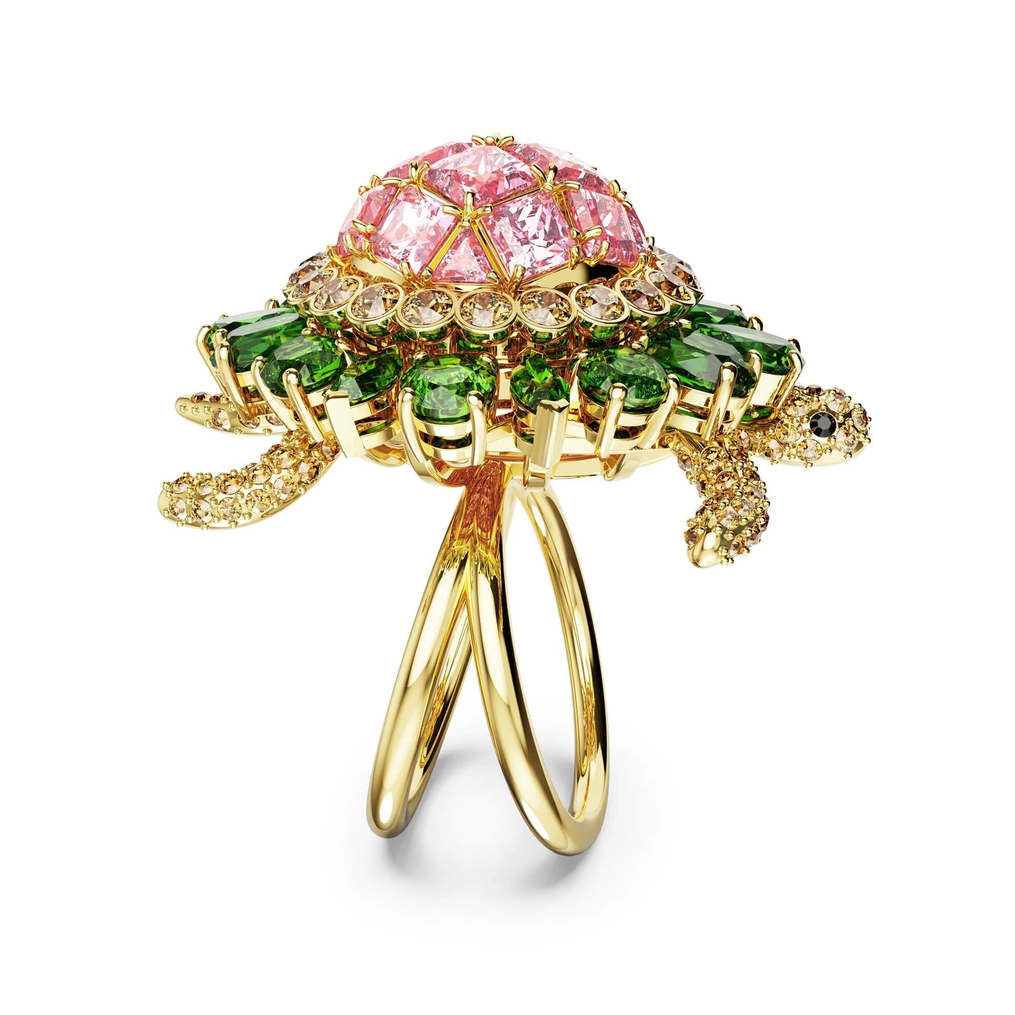 انگشتر لاک پشت سواروسکی اورجینال Swarovski Idyllia cocktail ring — تصویر ۸