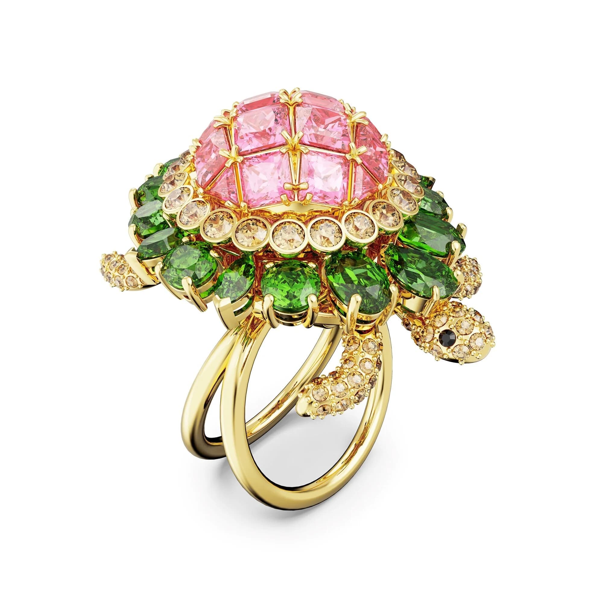انگشتر لاک پشت سواروسکی اورجینال Swarovski Idyllia cocktail ring — تصویر ۴