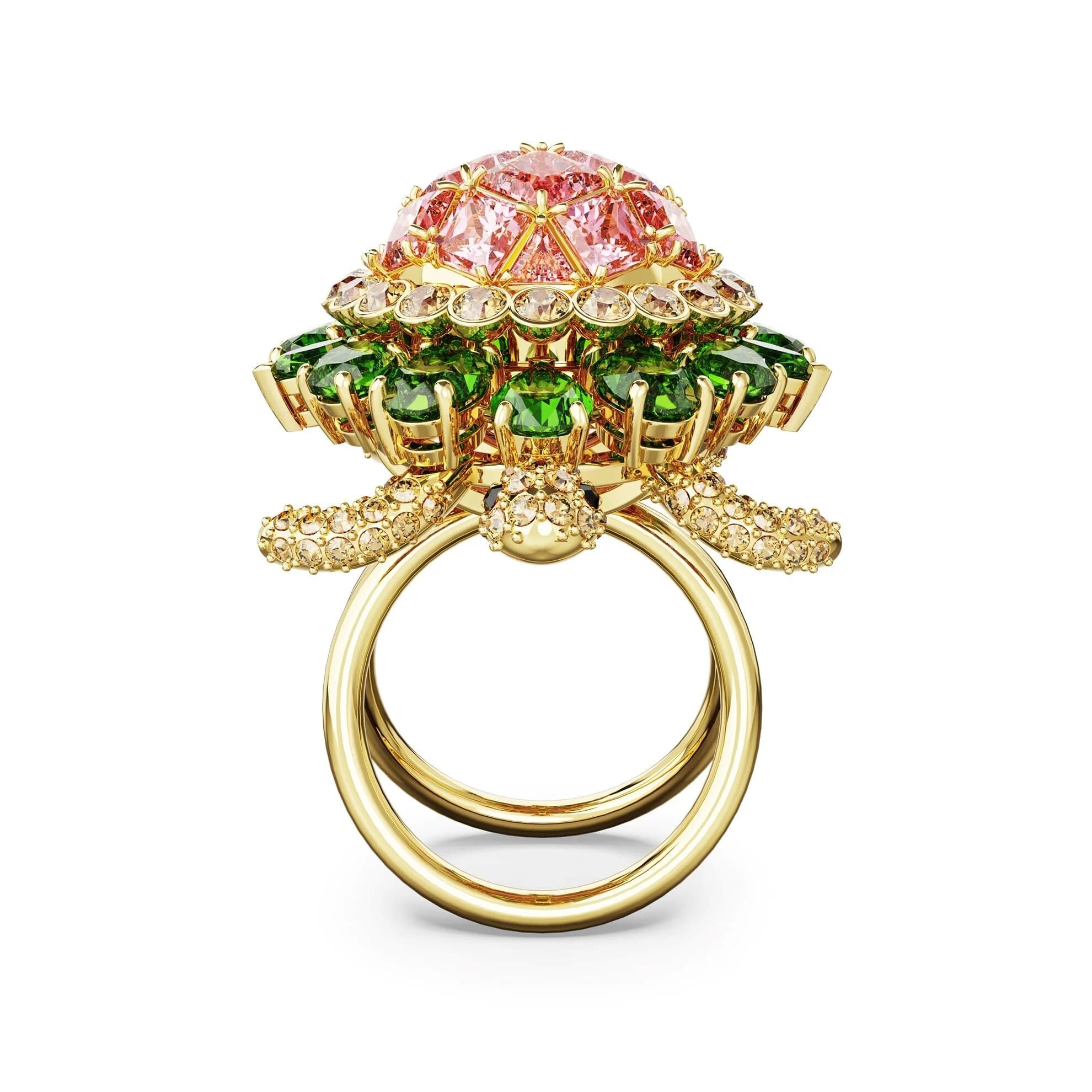 انگشتر لاک پشت سواروسکی اورجینال Swarovski Idyllia cocktail ring — تصویر ۶
