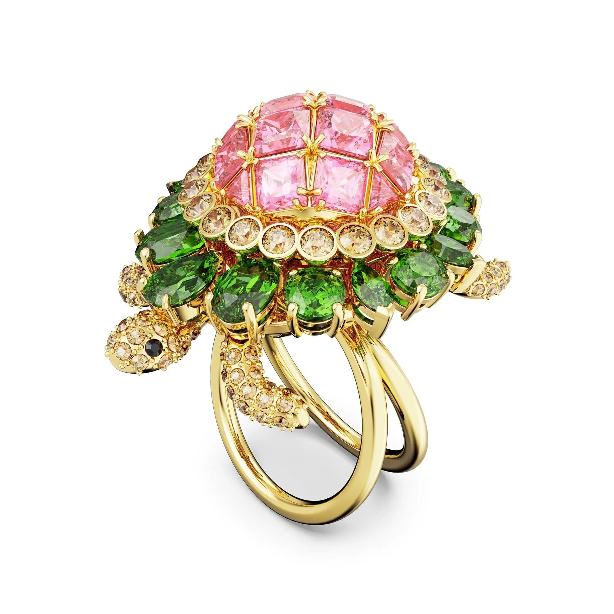 انگشتر لاک پشت سواروسکی اورجینال Swarovski Idyllia cocktail ring — تصویر ۵
