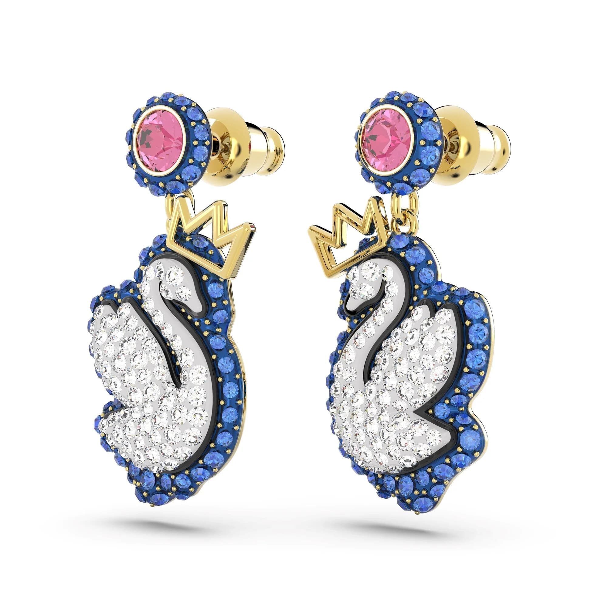 گوشواره ابی سواروسکی اورجینال Swarovski Pop Swan damla küpeler 5649196 — تصویر ۶