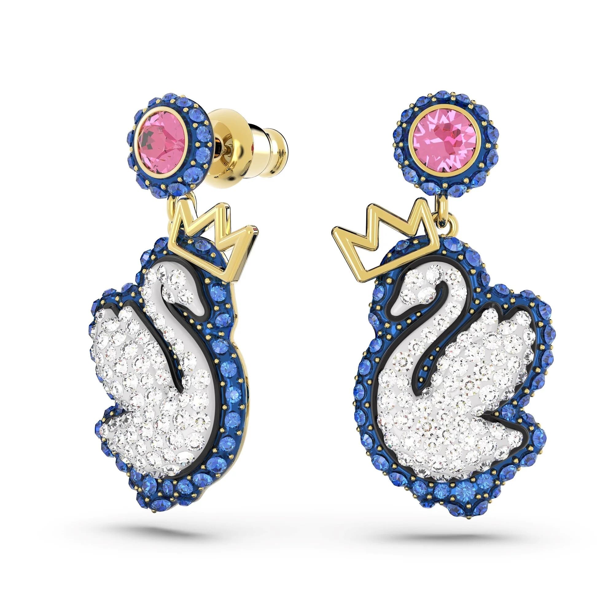 گوشواره ابی سواروسکی اورجینال Swarovski Pop Swan damla küpeler 5649196 — تصویر ۷