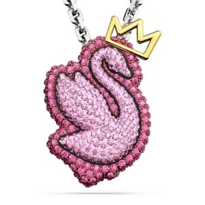 گردنبند صورتی سواروسکی اورجینال Swarovski Pop Swan Kolye 5649195