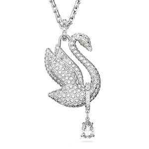 گردنبند نقره ای سواروسکی اورجینال Swarovski Iconic Swan Kolye 5647546