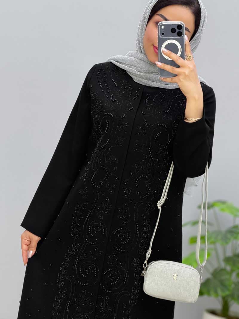 مانتو مزونی شانتون آسمین کد 458234