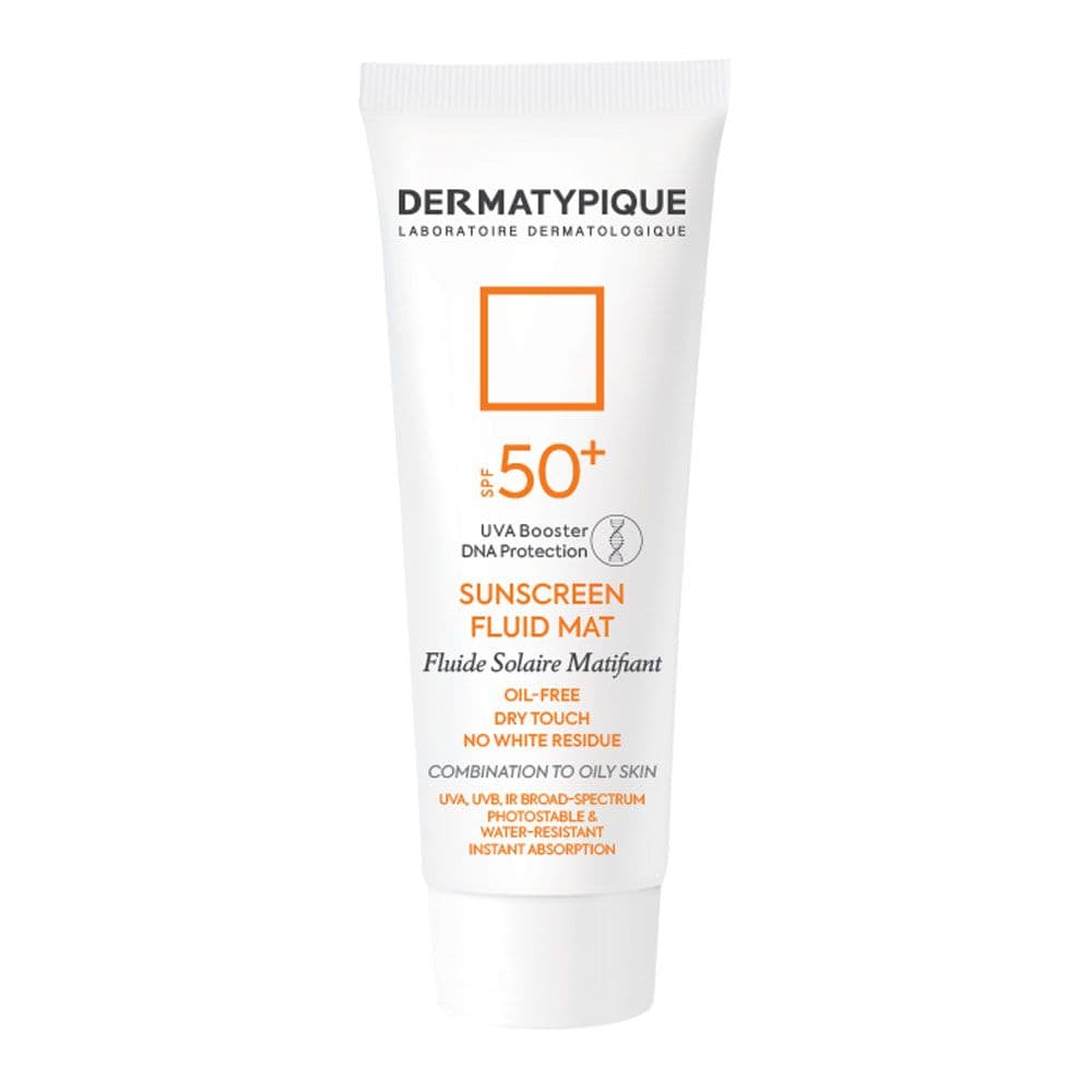 ضد آفتاب بی رنگ پوست چرب SPF50 درماتیپیک 50 میلی لیتر