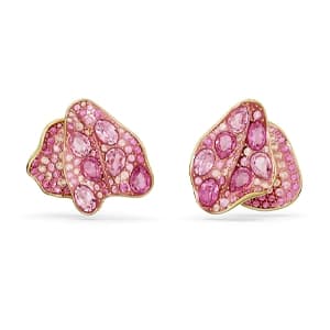 گوشواره صورتی سواروسکی اورجینال Swarovski Florere stud earrings 5650561