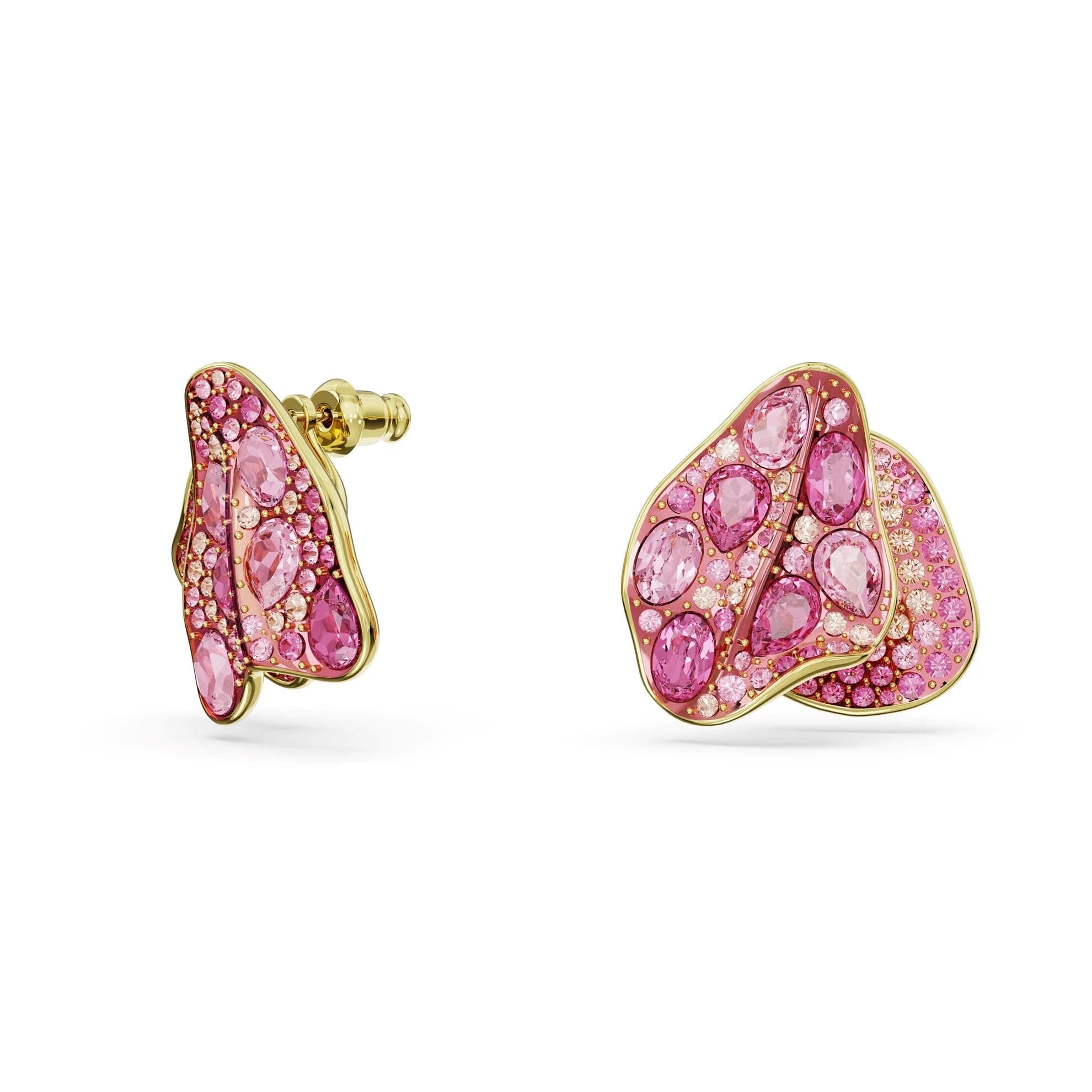گوشواره صورتی سواروسکی اورجینال Swarovski Florere stud earrings 5650561 — تصویر ۷
