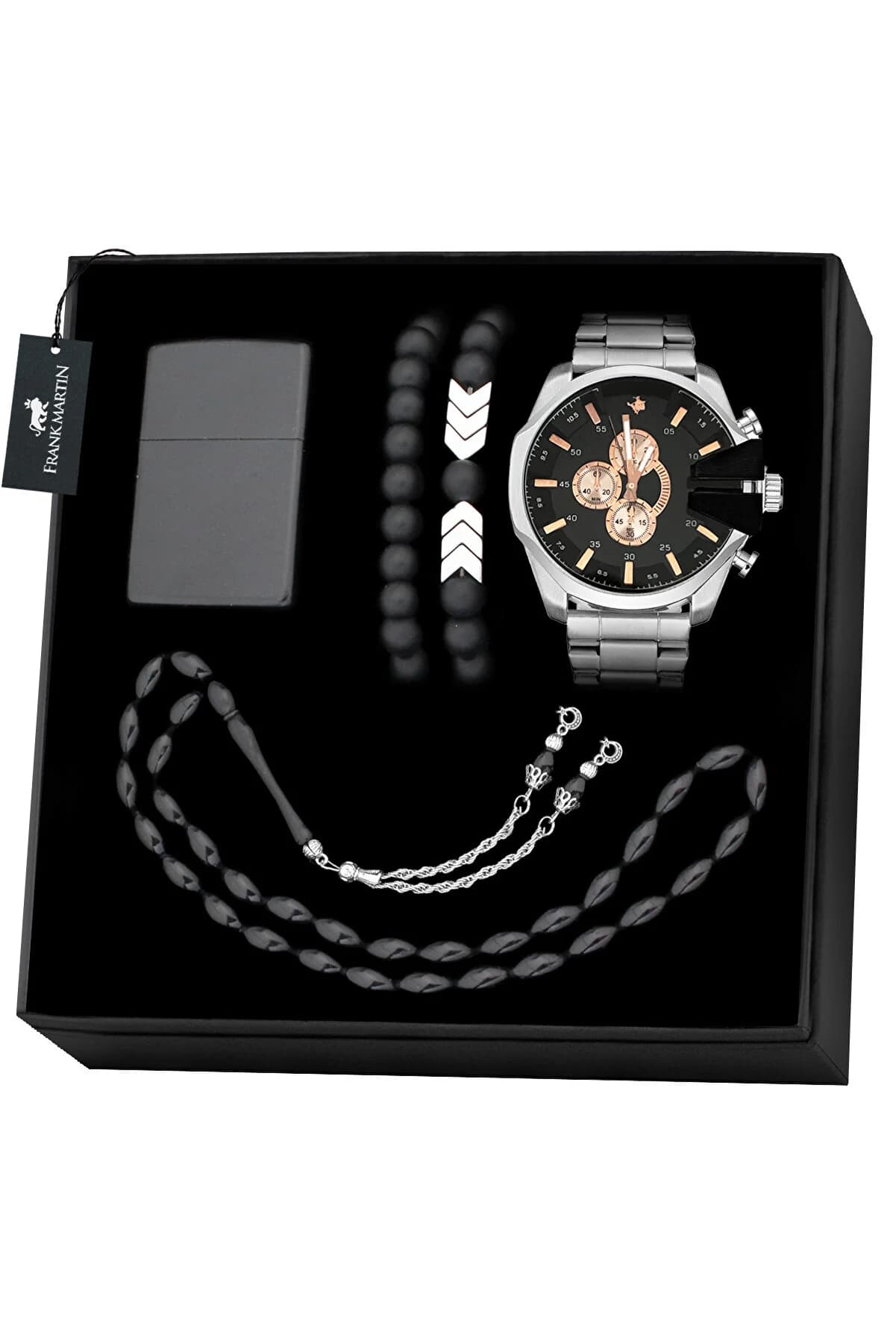 ست هدیه اکسسوری مردانه فرانک مارتین Frank Martin Man Accessories Gift Pack 80010 FRNKTN64010 — تصویر ۳