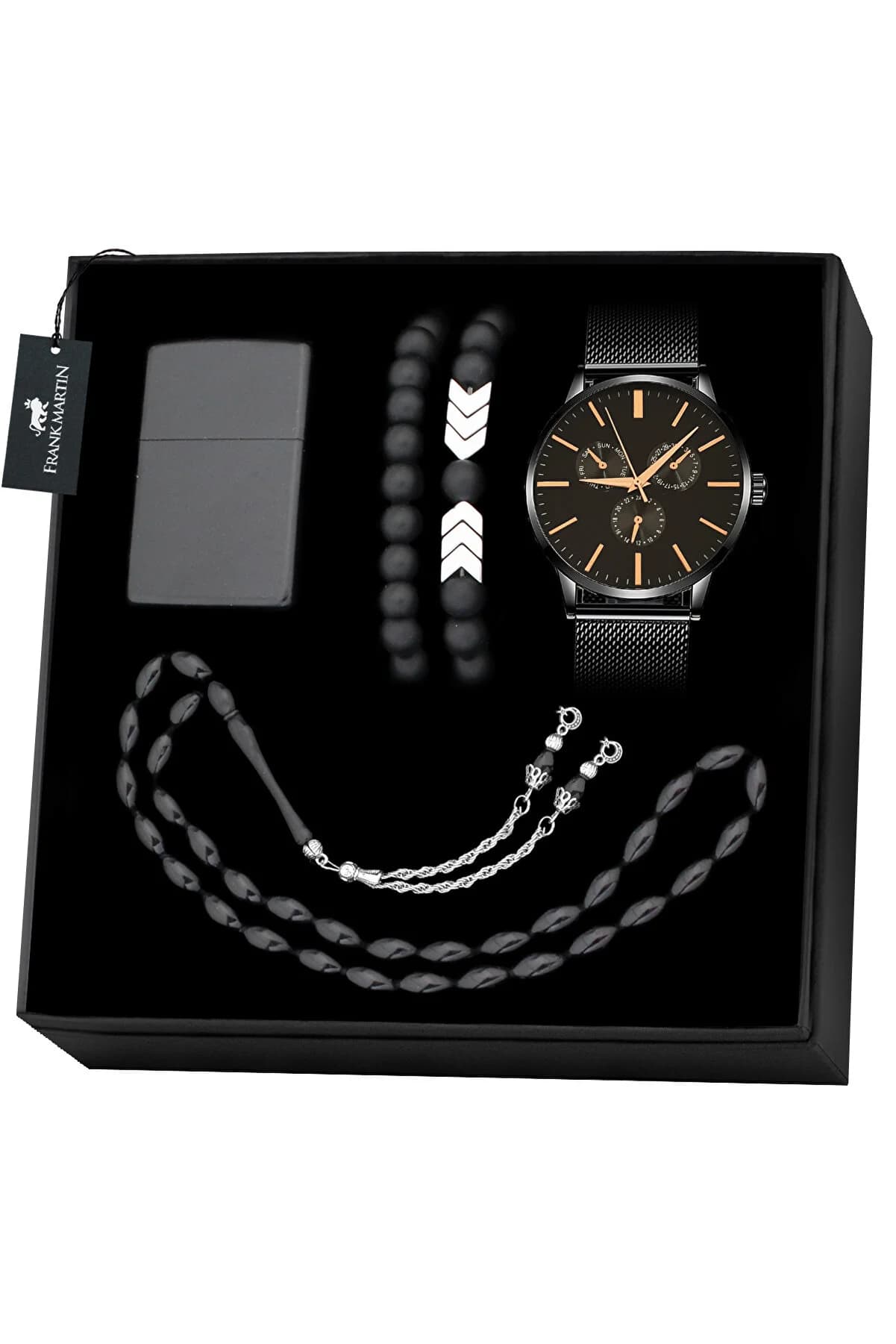 ست هدیه اکسسوری مردانه فرانک مارتین Frank Martin Man Accessories Gift Pack 10-003 337103 — تصویر ۳