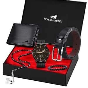 ست هدیه اکسسوری مردانه فرانک مارتین Frank Martin Man Accessories Gift Pack 20-003 FRNKTN20283