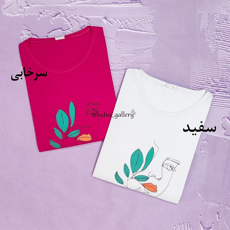 تیشرت سایز بزرگ زنانه طرح مینیمال — تصویر ۳