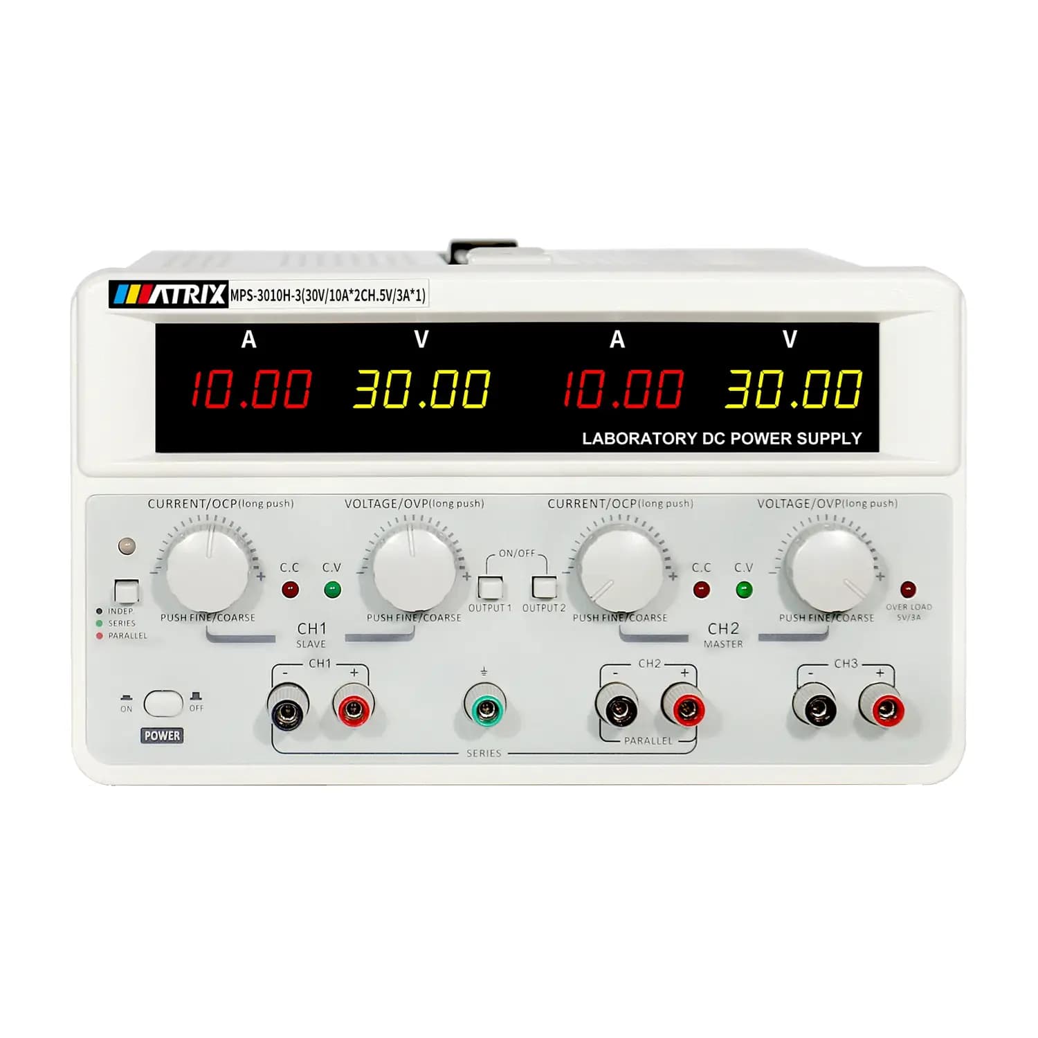 منبع تغذیه دوبل 30 ولت 10 آمپر ماتریکس MATRIX MPS-3010H-3 — تصویر ۲