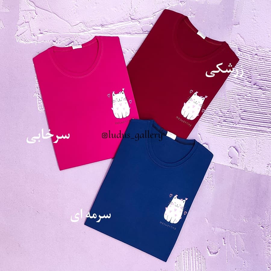 تیشرت زنانه طرح meow — تصویر ۳