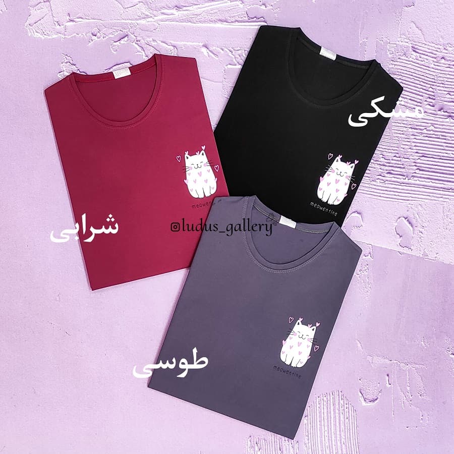 تیشرت زنانه طرح meow — تصویر ۴