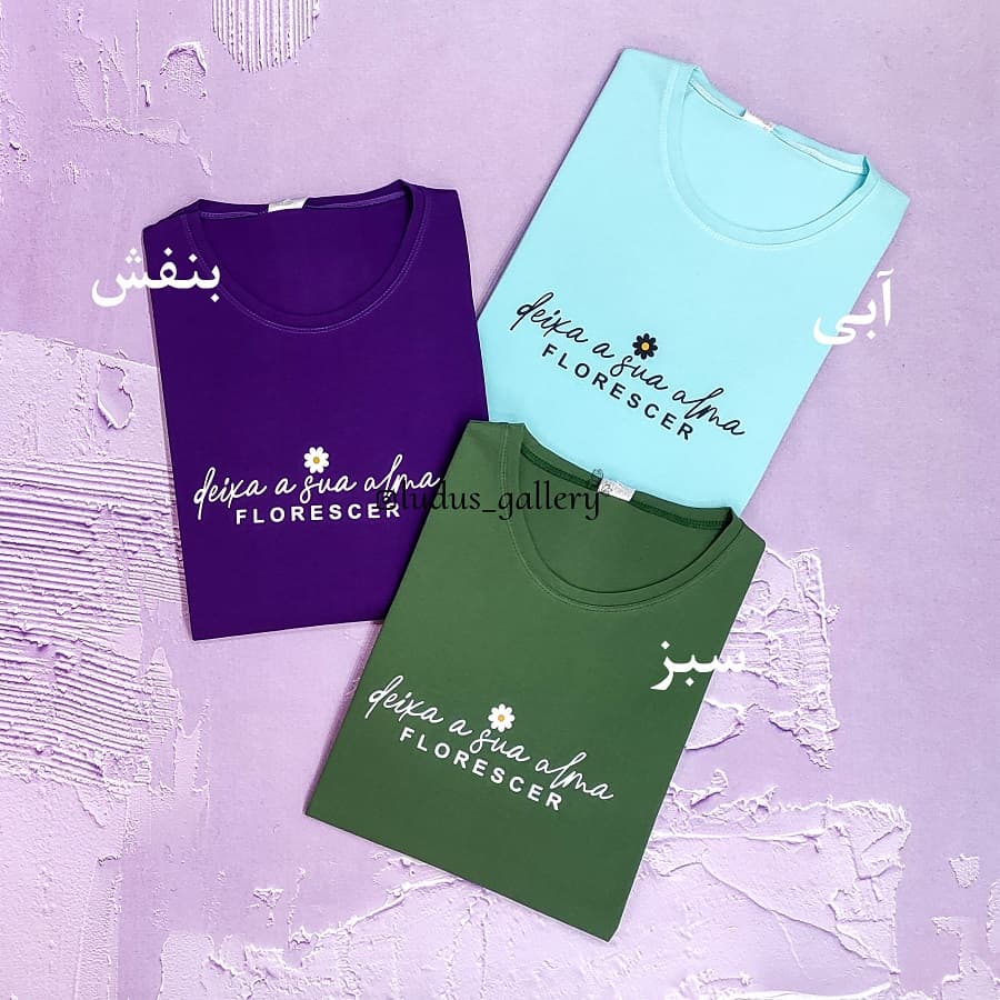 تیشرت زنانه سایز بزرگ طرح FLORESCER — تصویر ۶