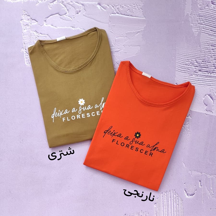 تیشرت زنانه سایز بزرگ طرح FLORESCER — تصویر ۱۰