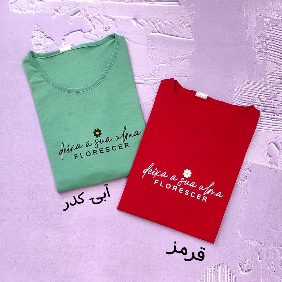 تیشرت زنانه سایز بزرگ طرح FLORESCER — تصویر ۱۱