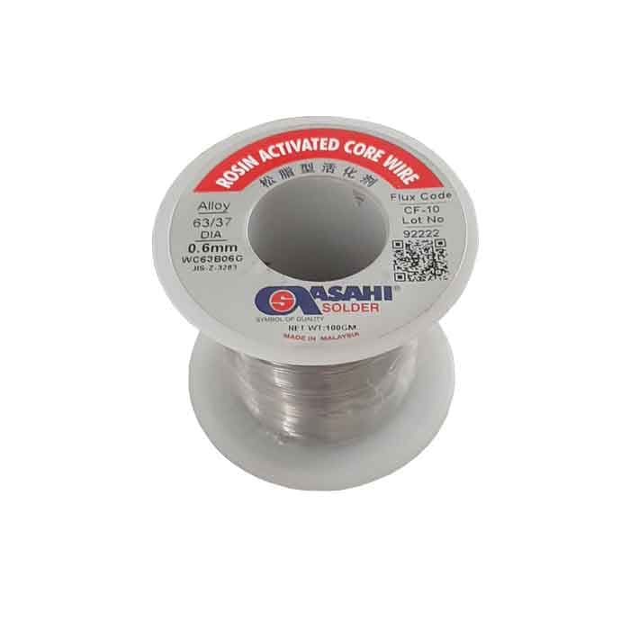 سیم لحیم آساهی 100 گرم ASAHI 100g 0.6mm (اورجینال)