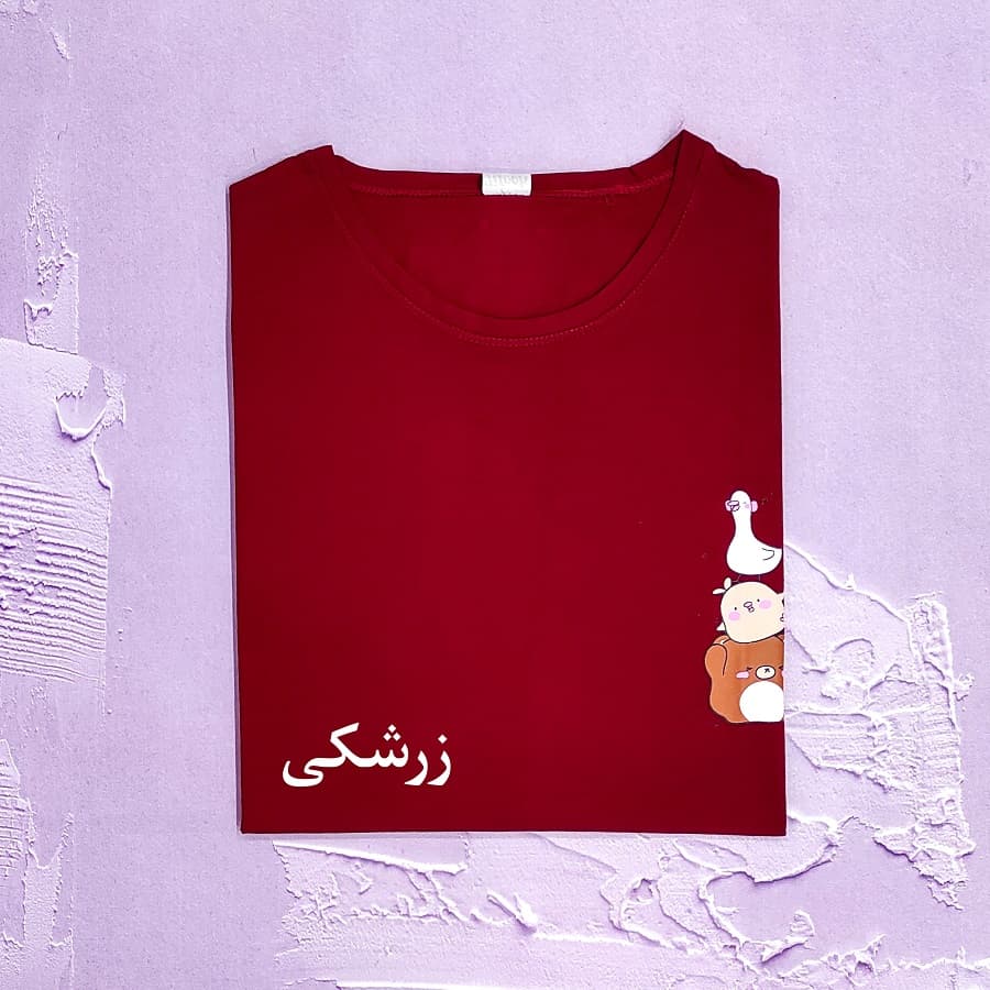 تیشرت قواره دار زنانه طرح عروسکی — تصویر ۶
