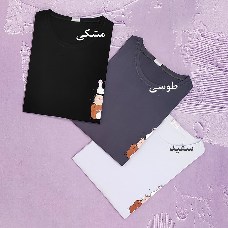 تیشرت قواره دار زنانه طرح عروسکی — تصویر ۴