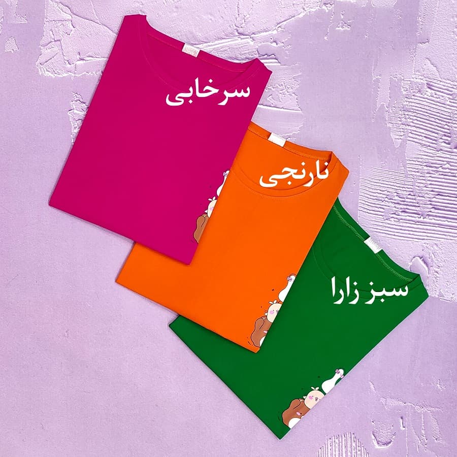 تیشرت قواره دار زنانه طرح عروسکی — تصویر ۳