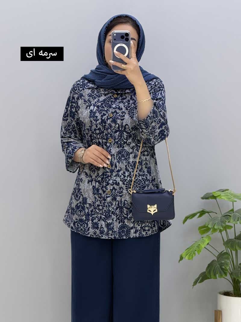 شومیز مانتویی کریشه آدینه کد 93503214