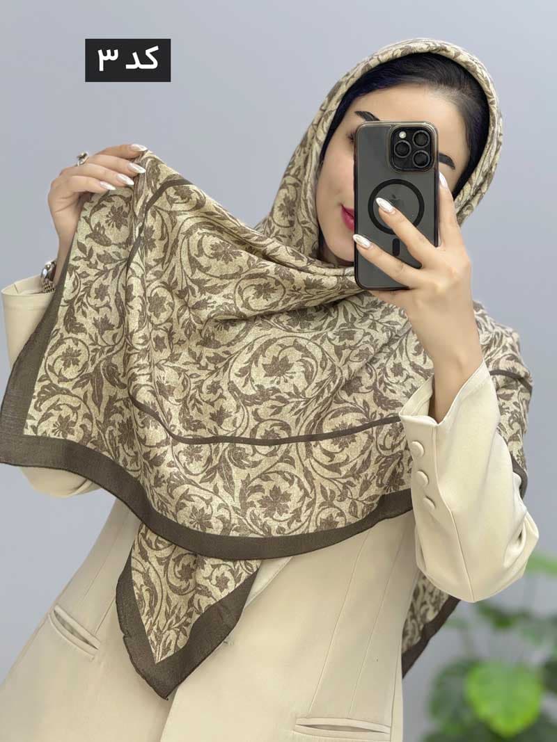 روسری گارزا رنگین کد 207115 — تصویر ۸