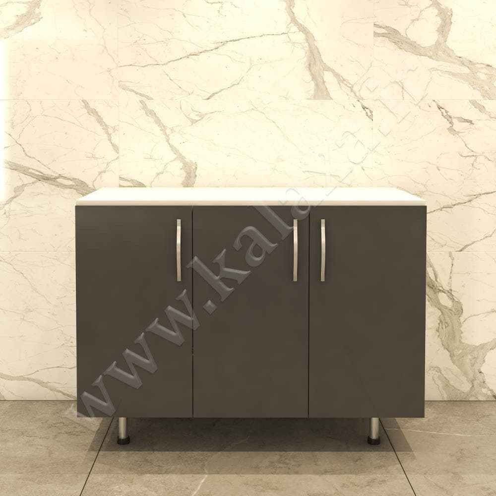 کابینت آماده تکی زمینی هایگلاس ترک طول 115 سانتیمتر