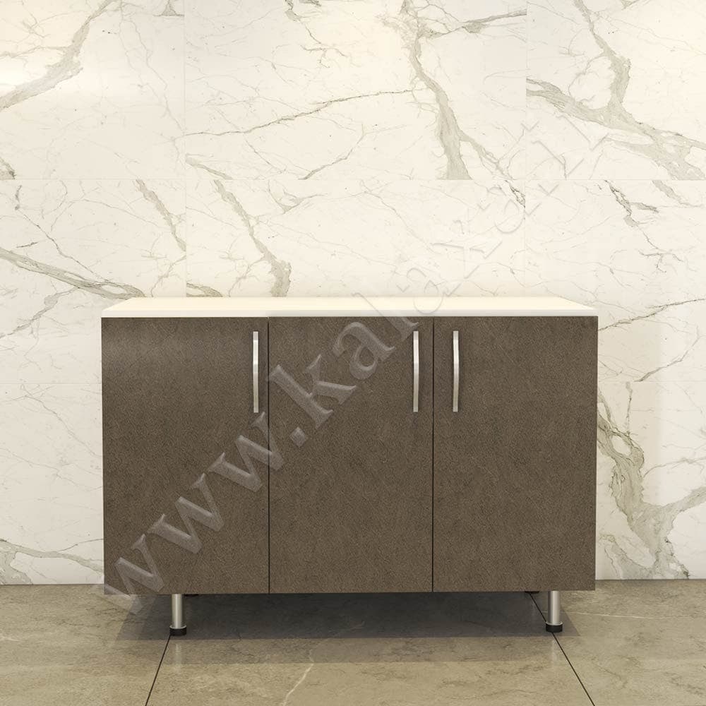 کابینت آماده تکی زمینی هایگلاس ترک طول 125 سانتیمتر