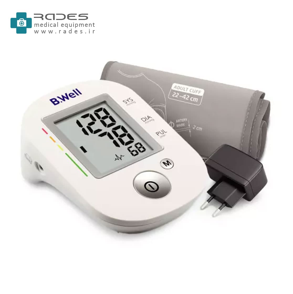 فشارسنج بازویی با آداپتور بیول B-Well مدل Pro-35