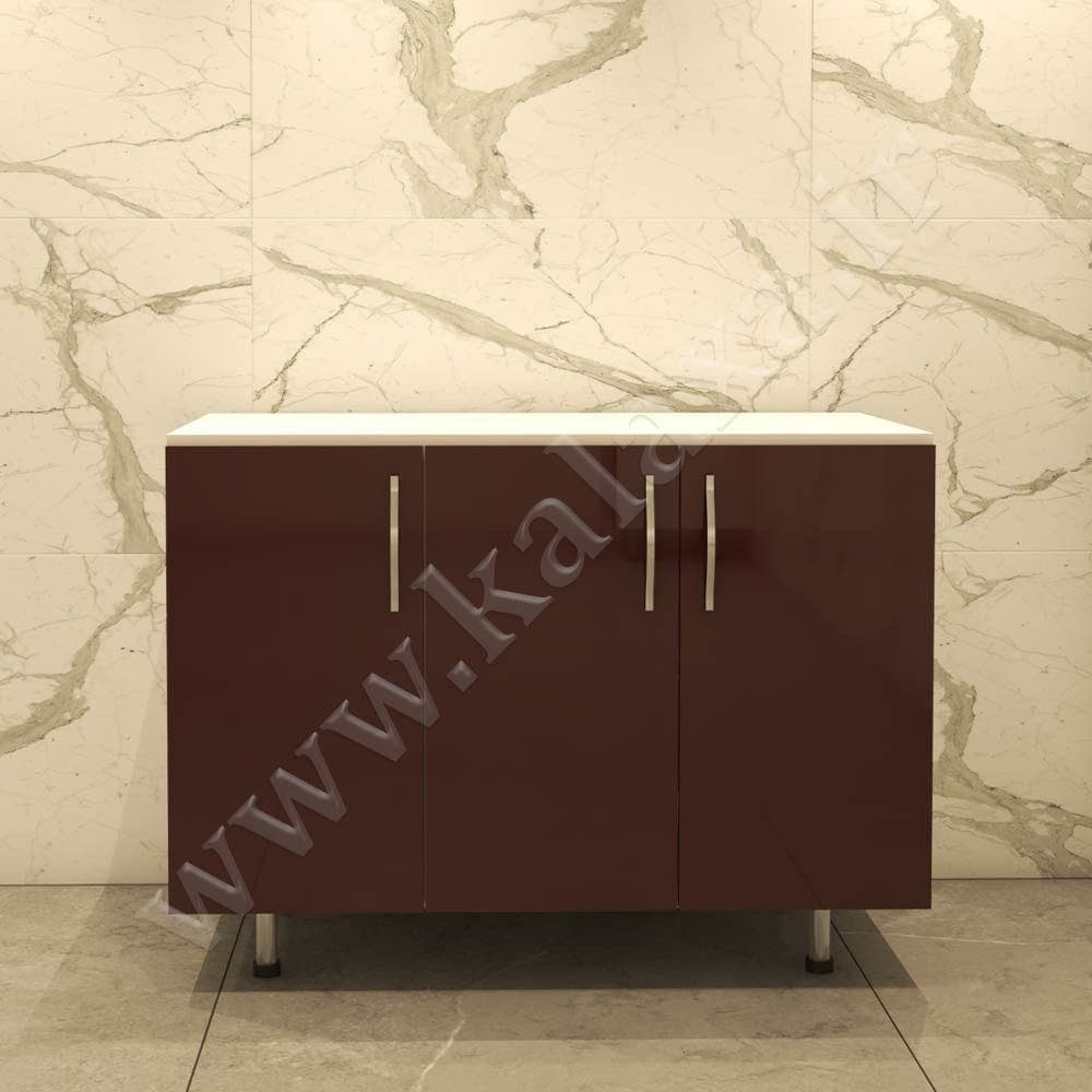کابینت آماده تکی زمینی هایگلاس ایرانی طول 110 سانتیمتر