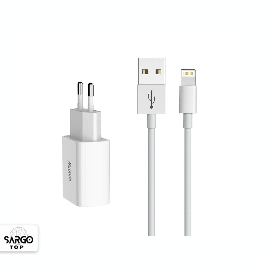 شارژر دیواری مک دودو (Mcdodo) مدل CH-6720 همراه با کابل لایتنینگ 100 سانتیمتر